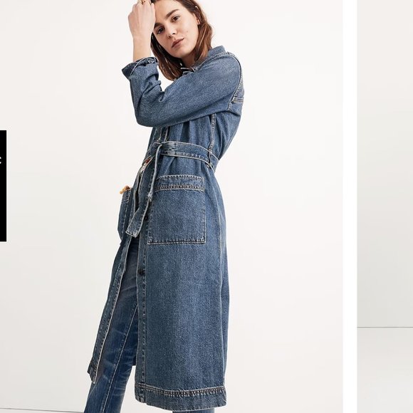MADEWELL / Denim Duster Coat - XXS - Picture 2 of 9